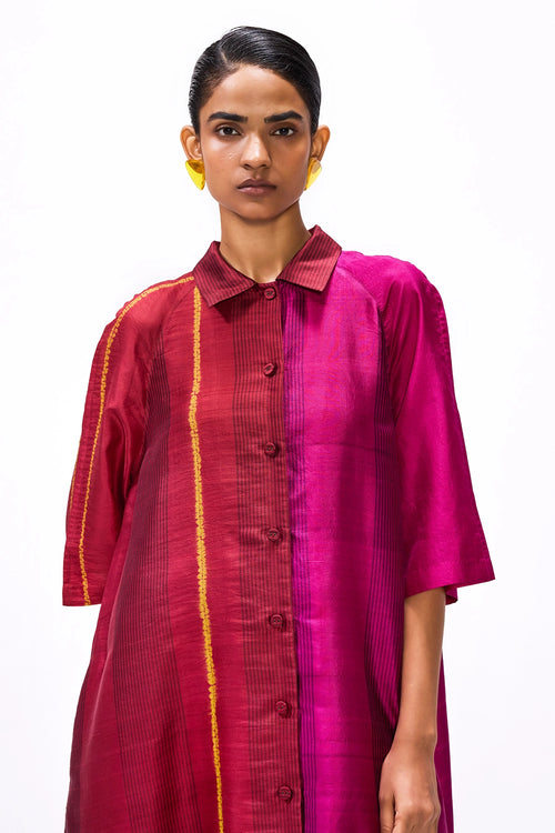 Margin Wine Dress