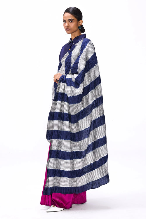 Unrule Magenta-Navy Saree