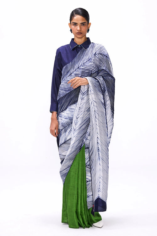 Strokes Cactus Saree