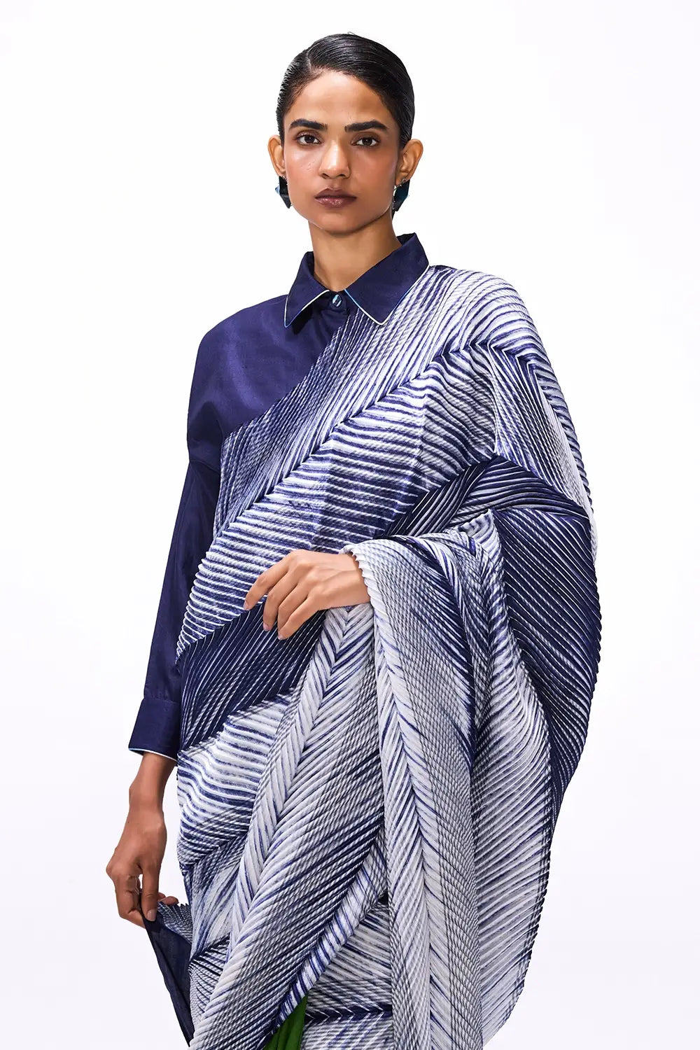 Strokes Cactus Saree
