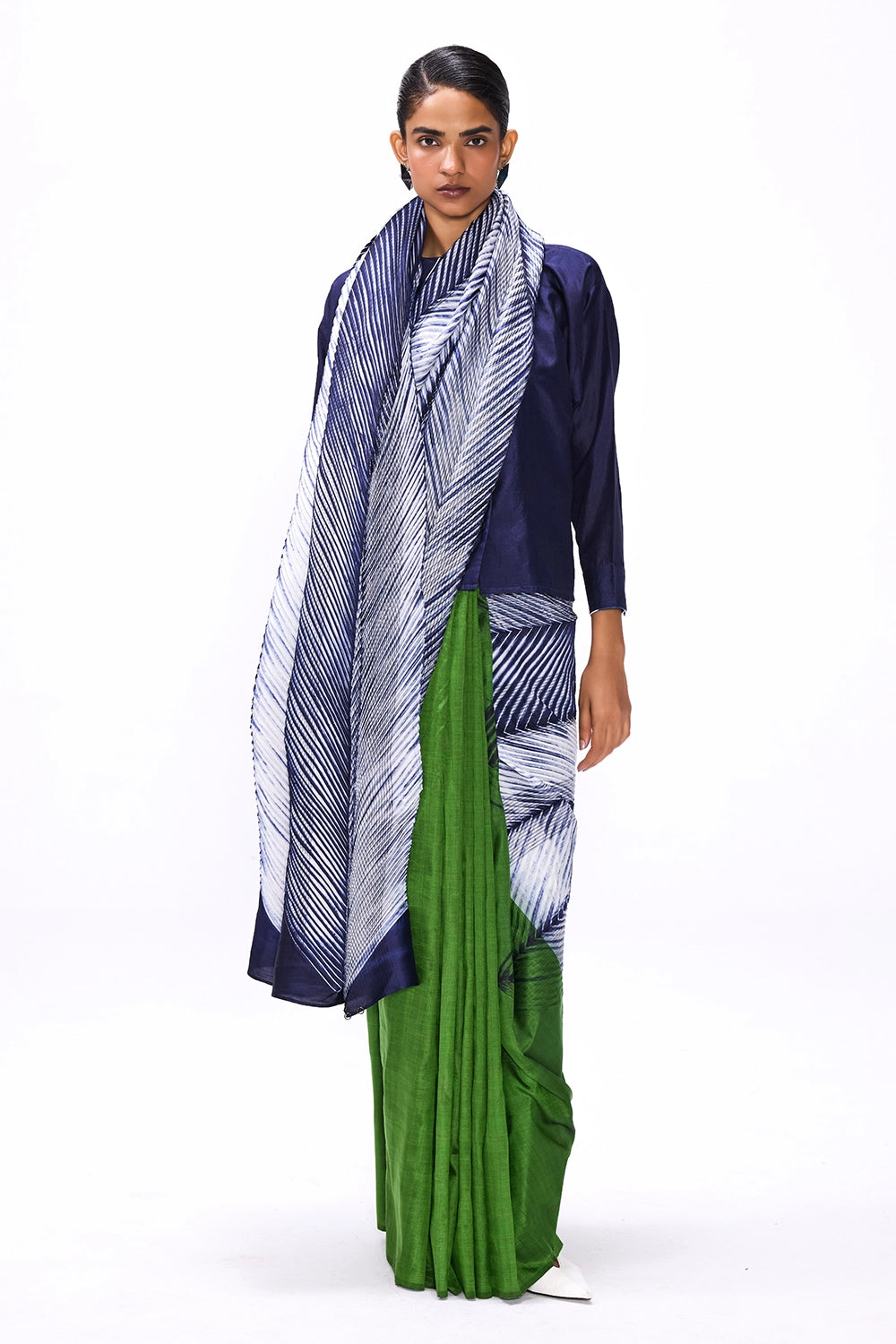 Strokes Cactus Saree