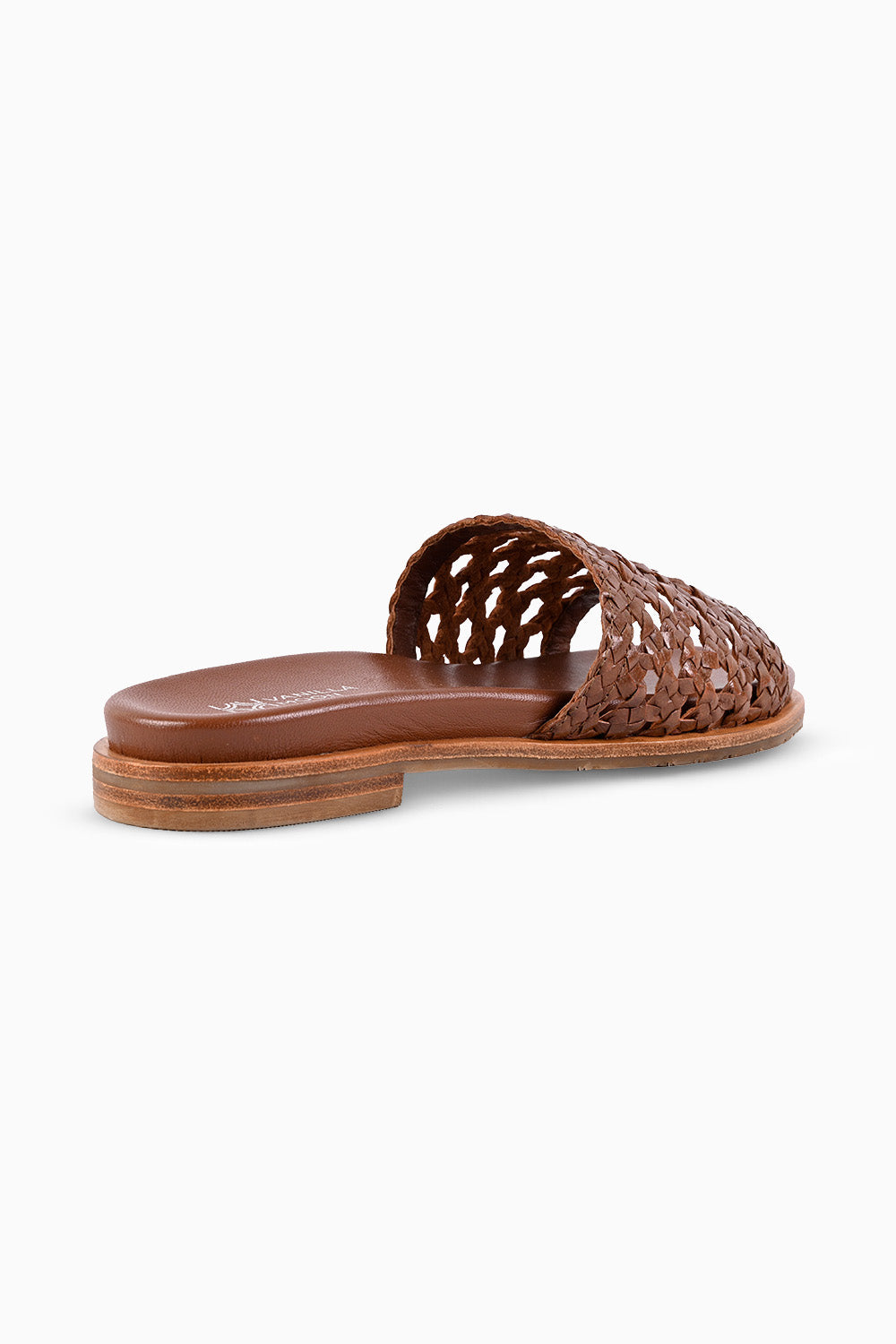 Sian Brown Woven Footbed Sliders