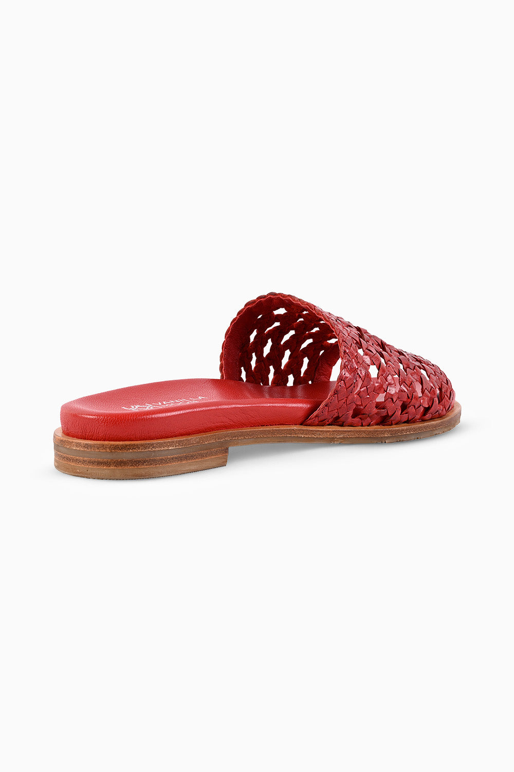 Sian Red Woven Footbed Sliders