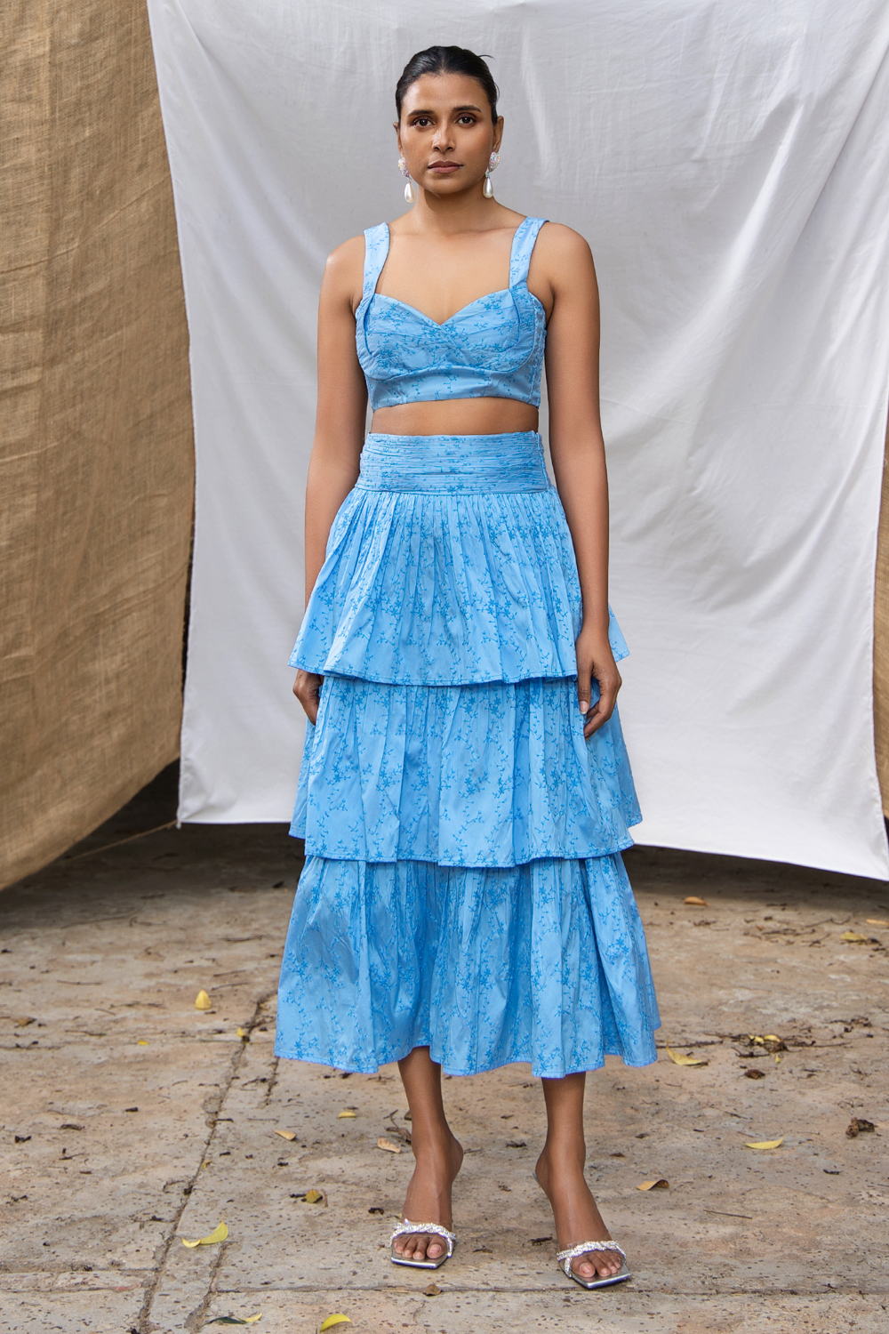 Sicilia Sky Blue Skirt