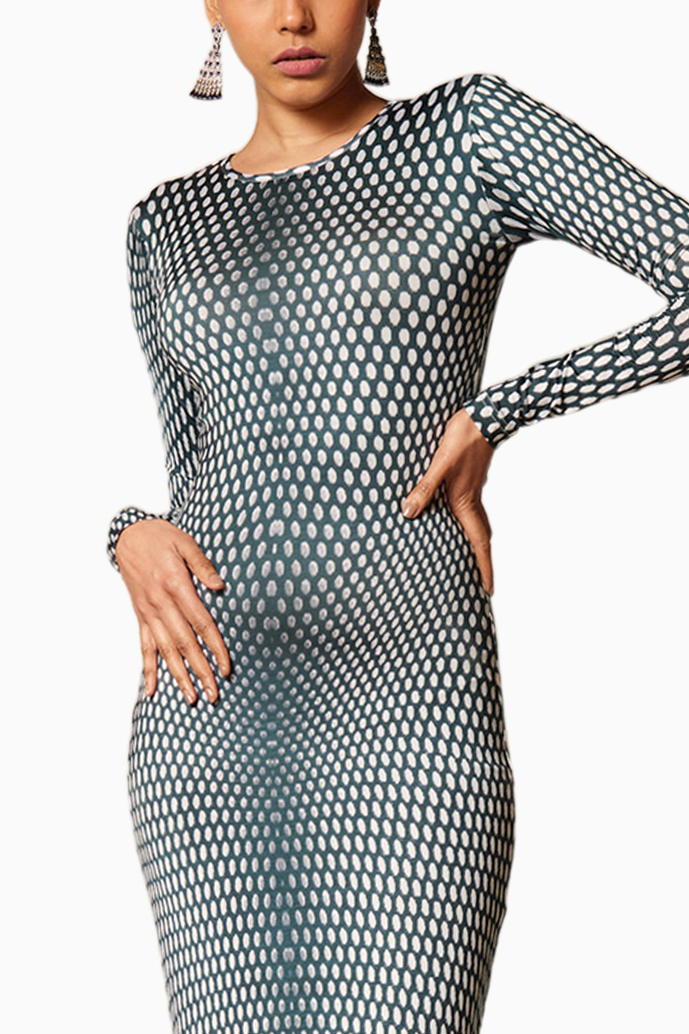 Checkmate Digital Polka Dress