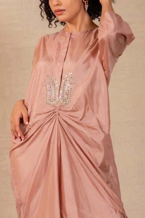 Silsila Rose Silk Paisley Motif Kurta Set
