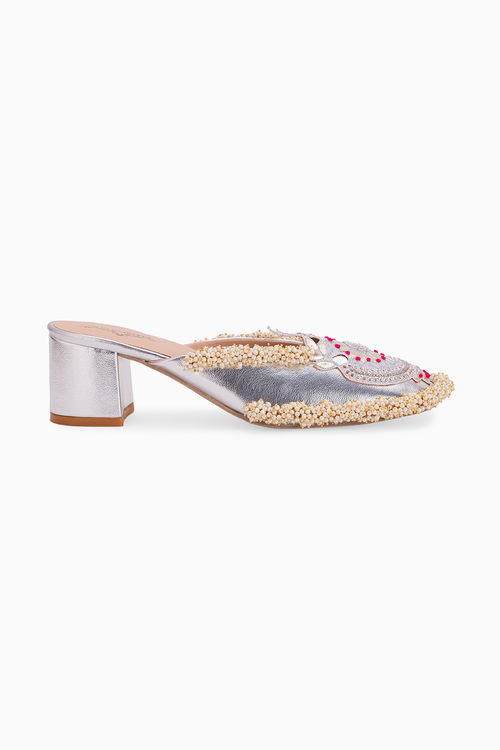 Silver Crown Heels