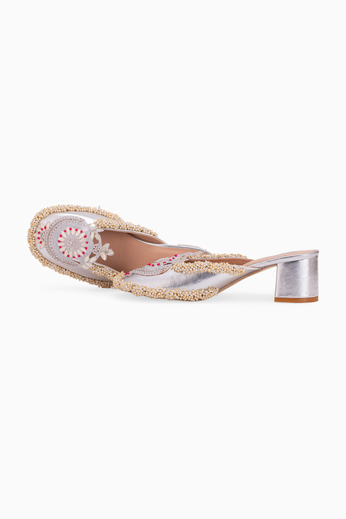 Silver Crown Heels