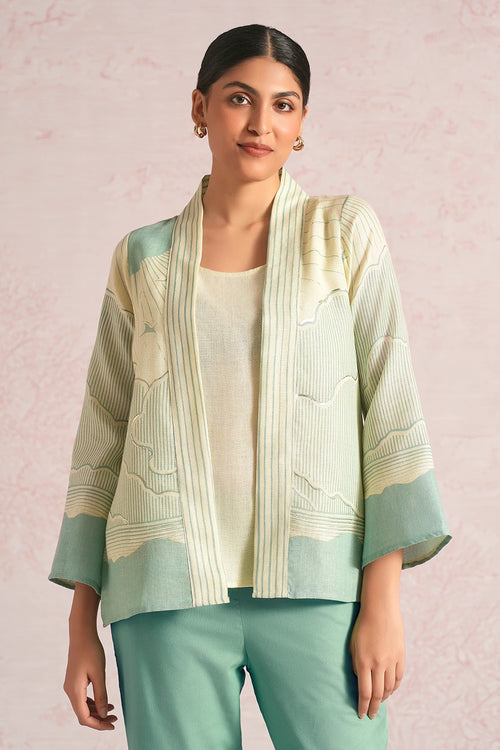 Silver Linning Green Lylah Jacket