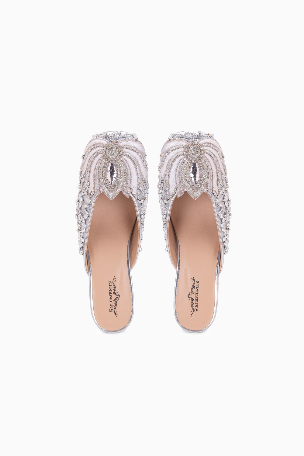 Silver Lotus  Mule Heels