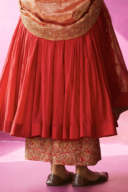 Sindoori Paigah Anarkali Set