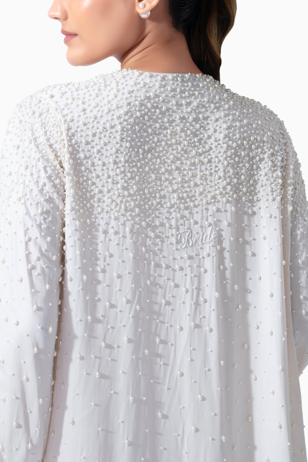 Bridal Pearl Long Robe