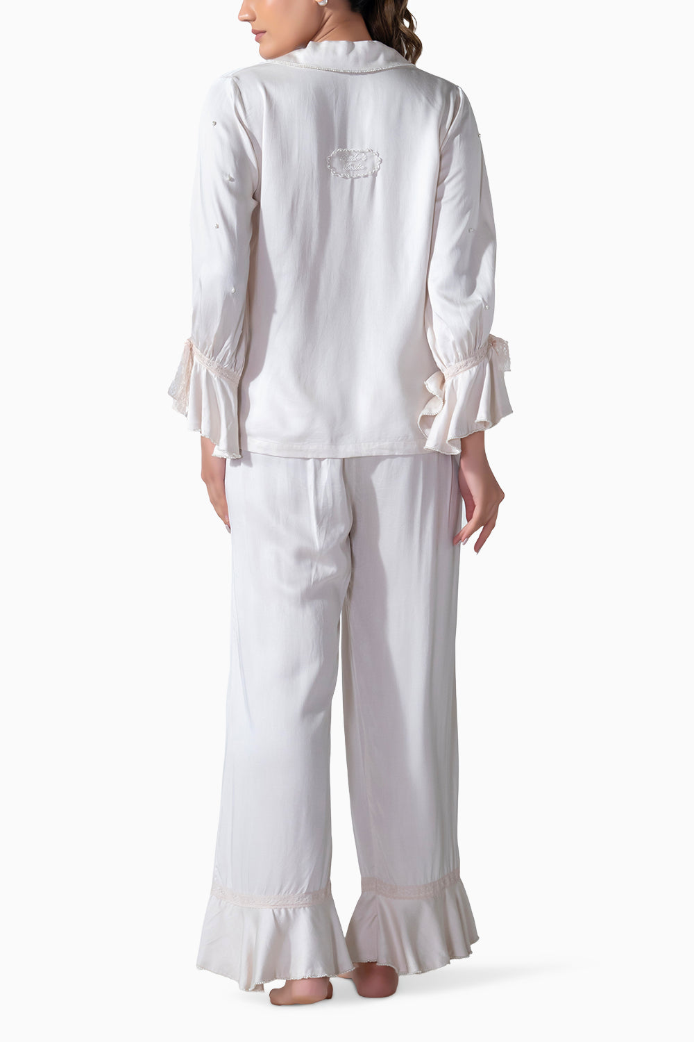 Bridal Ruffle PJ Set