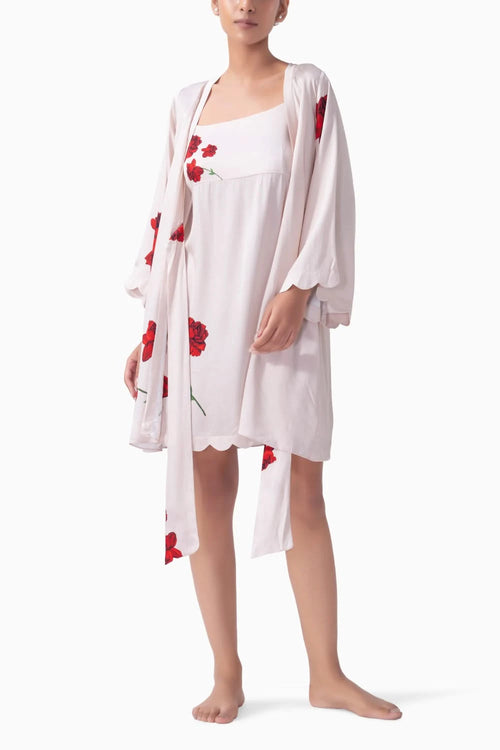 Rose Sorbet Short Robe