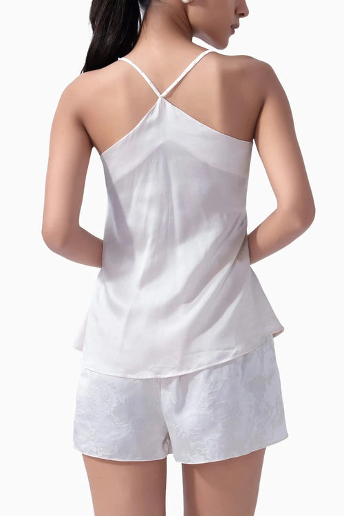Bridal Jacqaurd Pure Silk Camisole Set