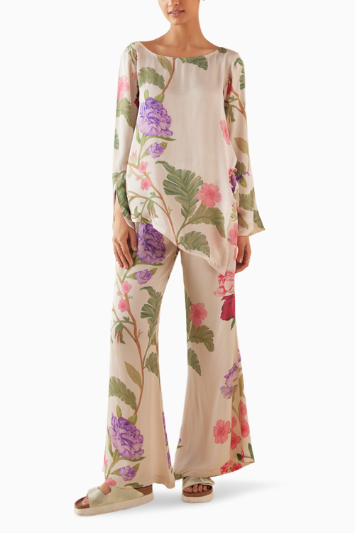 Floral Day Dream Asymmetrical Lounge Set