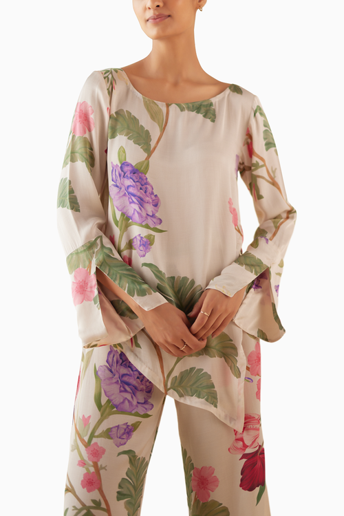 Floral Day Dream Asymmetrical Lounge Set