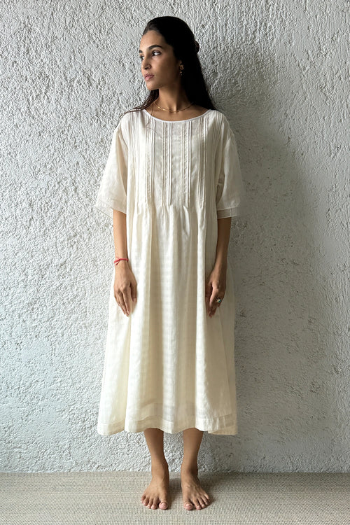 Smock Waif Dress with Slip