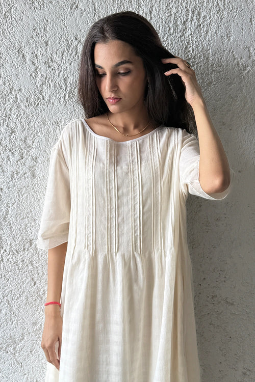 Smock Waif Dress with Slip