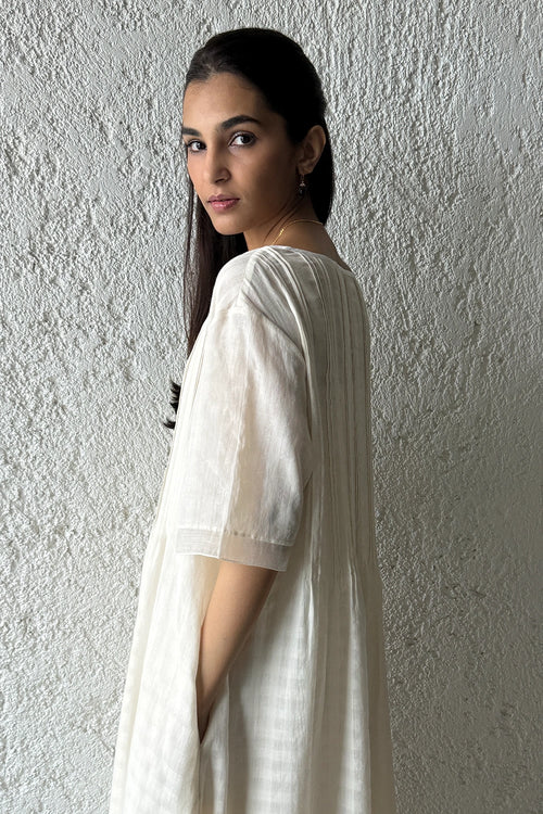 Smock Waif Dress with Slip