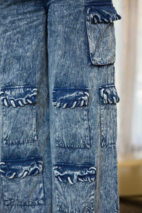 Blue Smoky Co-ord Set