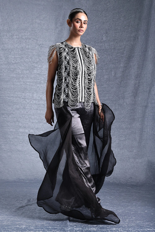 Soleil Zip Top With Zara Draped Pants