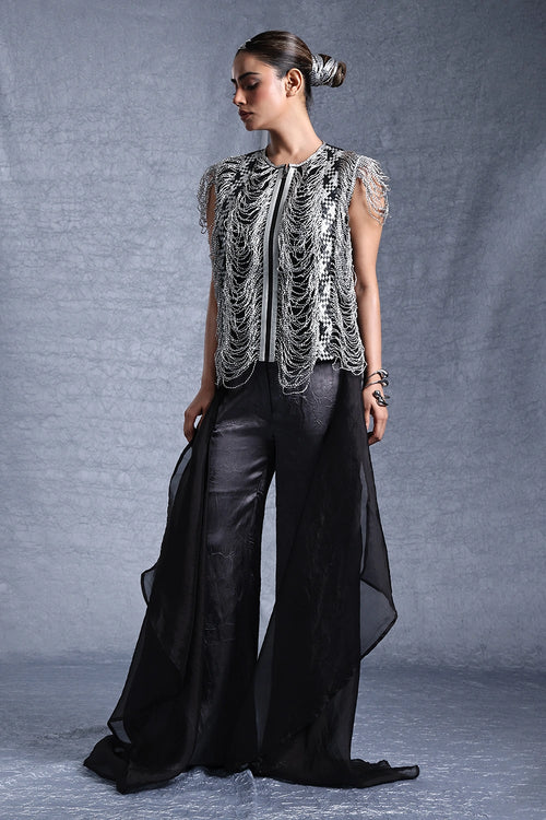 Soleil Zip Top With Zara Draped Pants