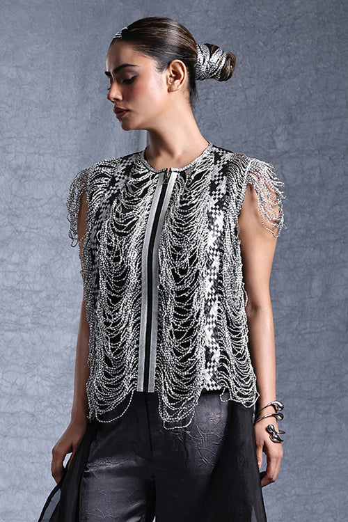 Soleil  Silver Zip Top