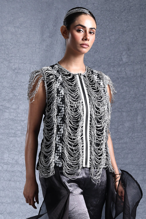 Soleil  Silver Zip Top