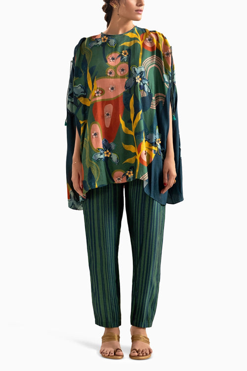 Flora Embellished Green Co-ord Set