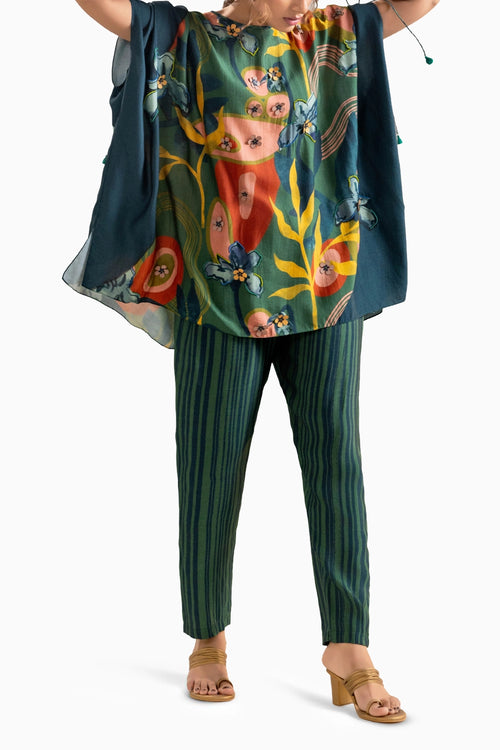 Flora Embellished Green Co-ord Set