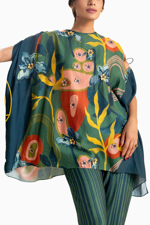 Flora Embellished Green Co-ord Set