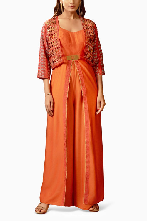 Orani Embroidered Jumpsuit Set