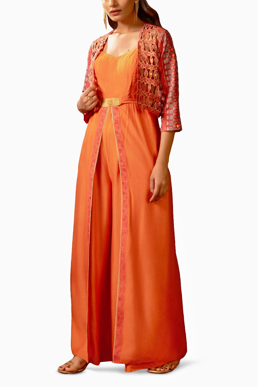 Orani Embroidered Jumpsuit Set