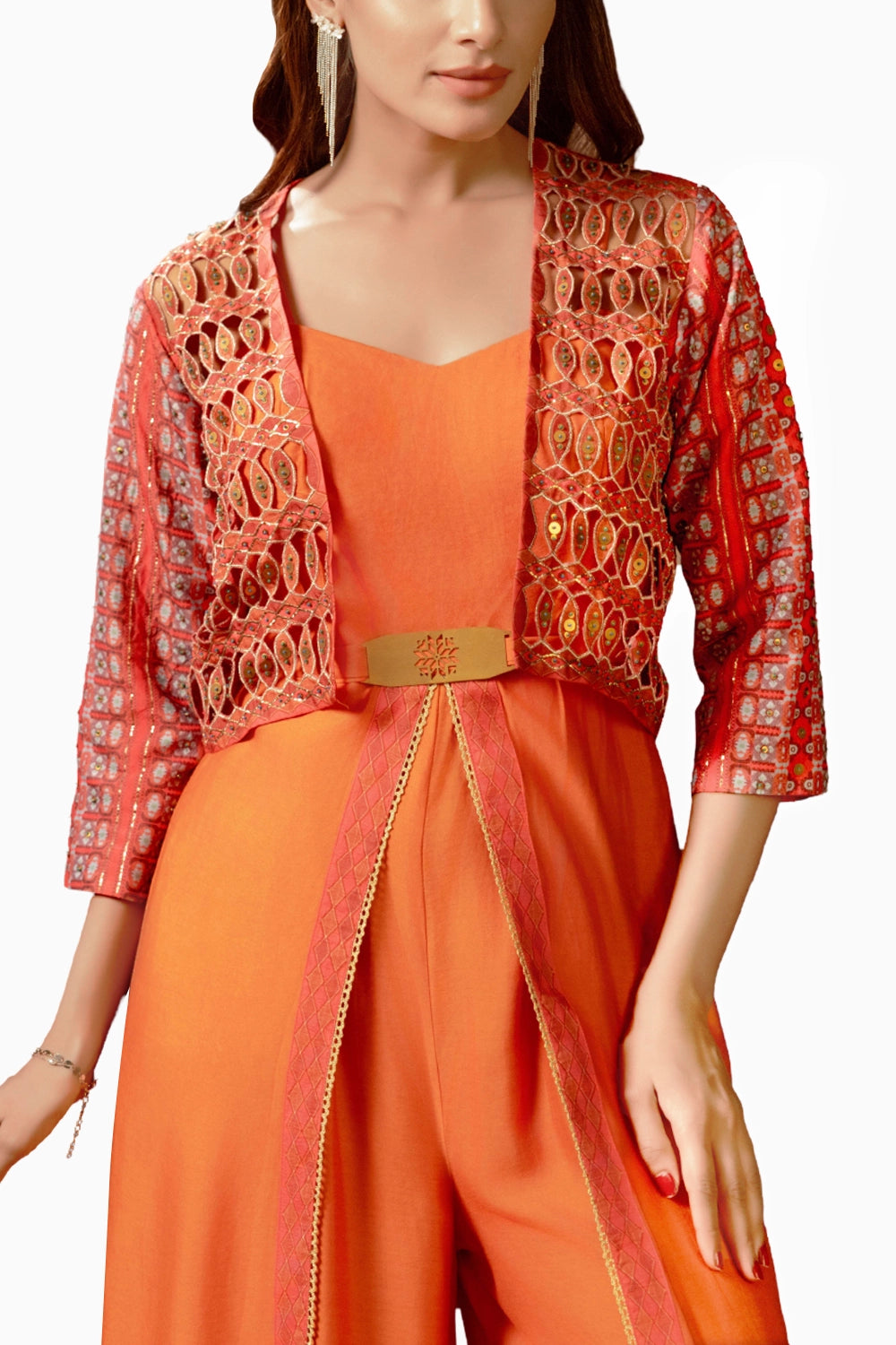 Orani Embroidered Jumpsuit Set