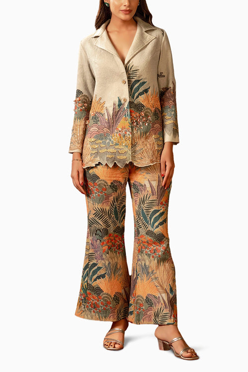 Kaira Embroidered Blazer Set