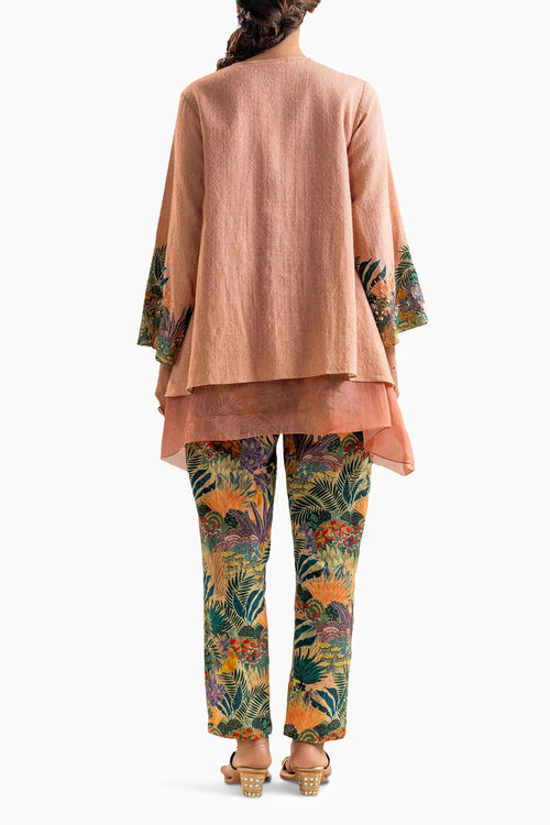 Kaira Embroidered Pink Co-ord Set