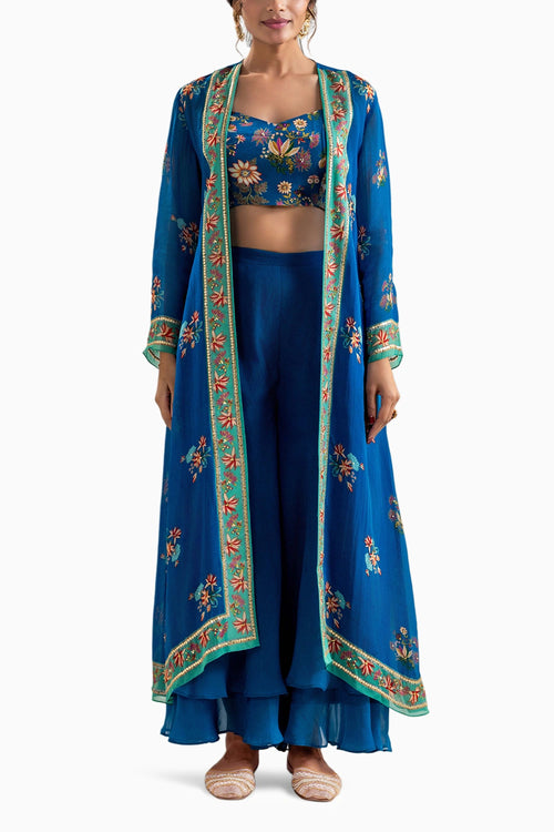 Aarani Embroidered Co-ord Set With Jacket