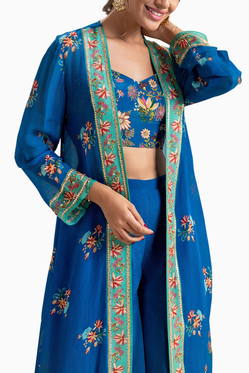 Aarani Embroidered Co-ord Set With Jacket