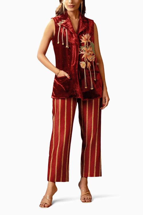 Aarani Embroidered Blazer Set