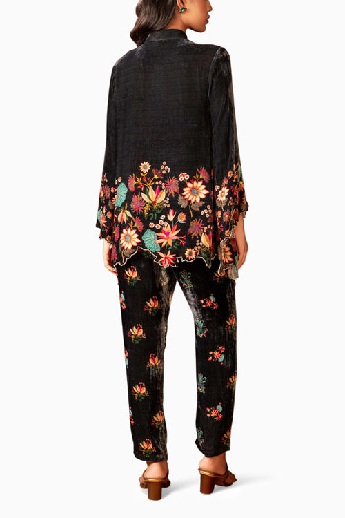 Black Aarani Embroidered Co-ord Set