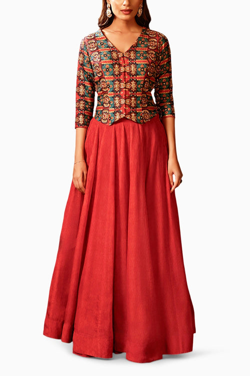 Orani Embroidered Skirt Set