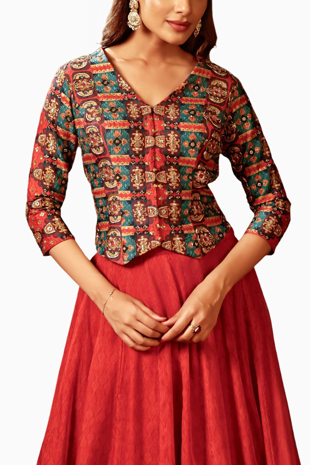 Orani Embroidered Skirt Set