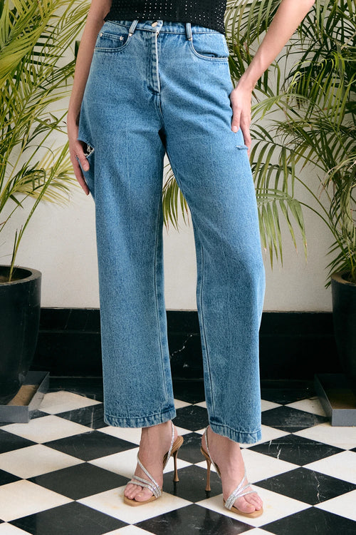 Stella Black Blue Co-ord Set