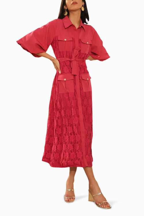 Dahlia Cherry Red Dress