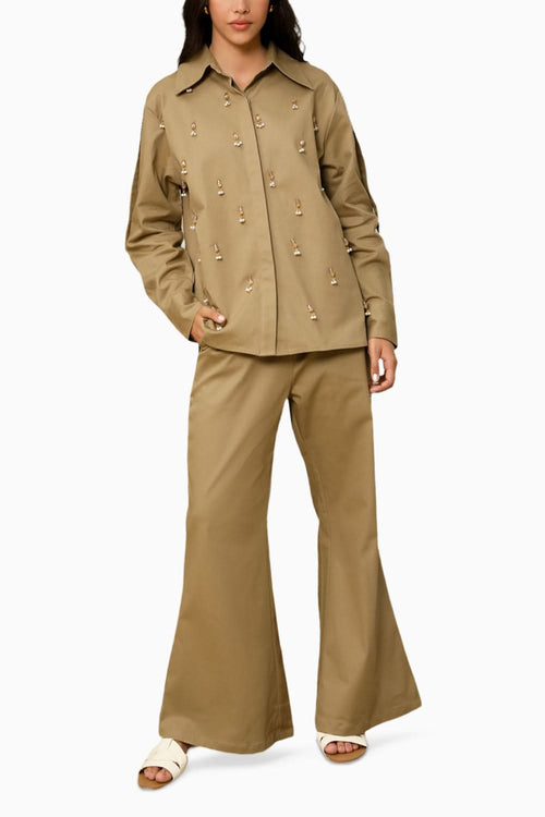 Sandy Khaki Co-ord Set