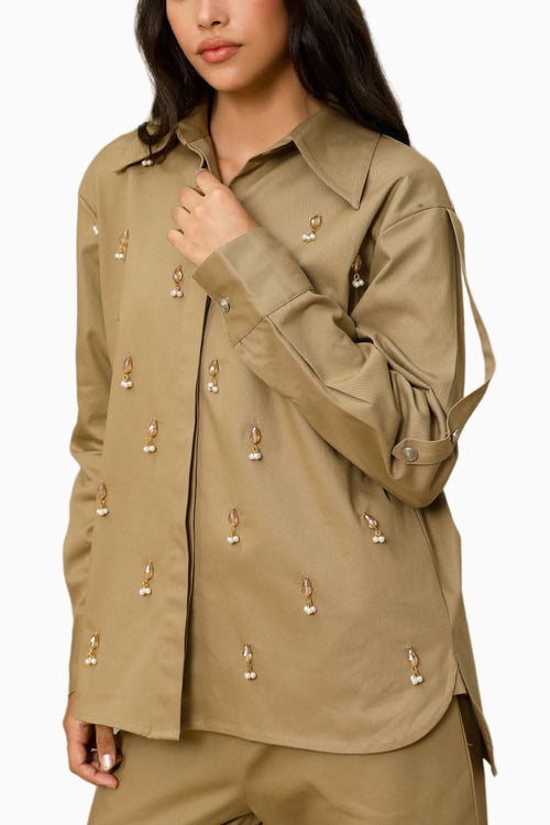 Sandy Khaki Co-ord Set