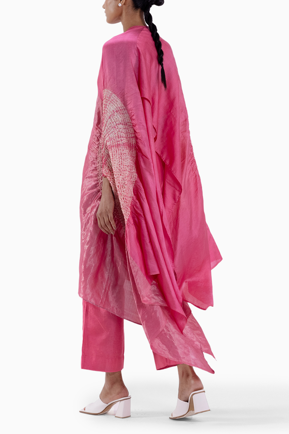 Metallic Pink Segment Cape