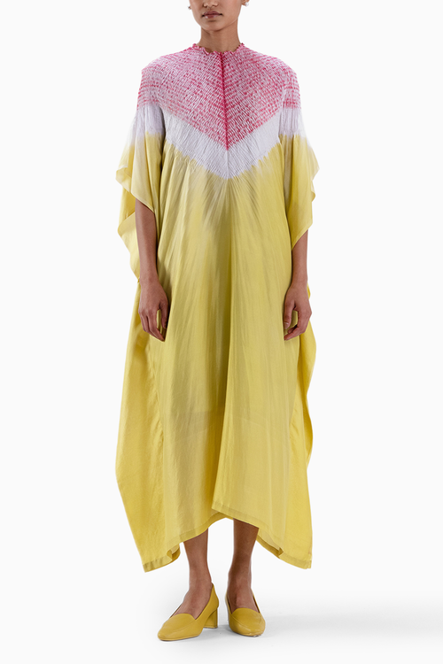 Lime Triangle Kaftan