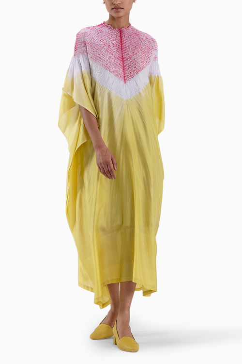 Lime Triangle Kaftan